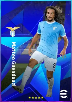 Matteo Guendouzi eFootball 2026 player card, 82 OVR CMF