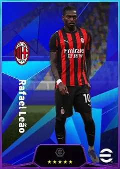 Rafael Leão eFootball 2026 player card, 83 OVR LWF