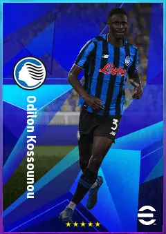 Odilon Kossounou eFootball 2026 player card, 82 OVR CB
