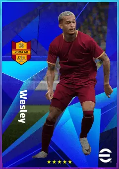 Wesley eFootball 2026 player card, 81 OVR RB