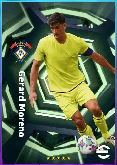 Gerard Moreno eFootball 2026 player card, 81 OVR CF