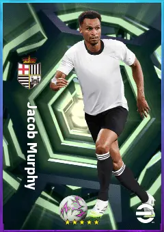 Jacob Murphy eFootball 2026 player card, 80 OVR RWF
