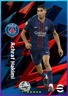 Achraf Hakimi eFootball 2026 player card, 83 OVR RB