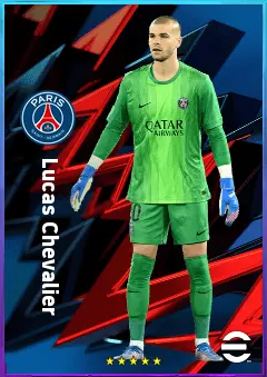 Lucas Chevalier eFootball 2026 player card, 82 OVR GK