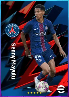 Senny Mayulu eFootball 2026 player card, 80 OVR CMF
