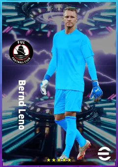Bernd Leno eFootball 2026 player card, 82 OVR GK