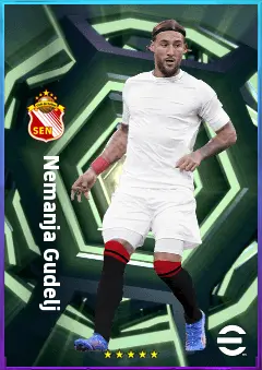 Nemanja Gudelj eFootball 2026 player card, 80 OVR DMF