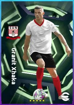 Granit Xhaka eFootball 2026 player card, 83 OVR CMF