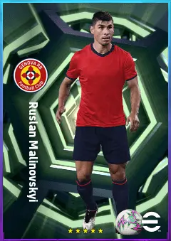 Ruslan Malinovskyi eFootball 2026 player card, 80 OVR AMF