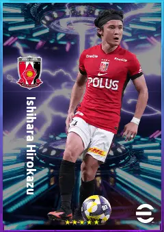 Ishihara Hirokazu eFootball 2026 player card, 76 OVR RB