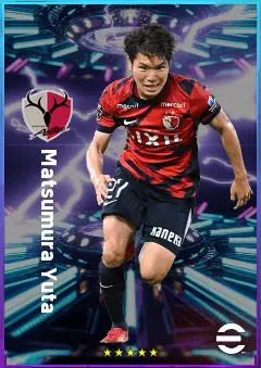 Matsumura Yuta eFootball 2026 player card, 76 OVR RMF
