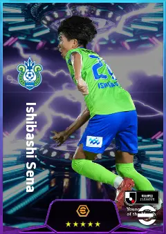 Ishibashi Sena eFootball 2026 player card, 74 OVR LMF