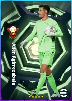 Julen Agirrezabala eFootball 2026 player card, 81 OVR GK