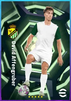 David Affengruber eFootball 2026 player card, 80 OVR CB