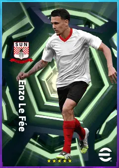 Enzo Le Fée eFootball 2026 player card, 80 OVR CMF