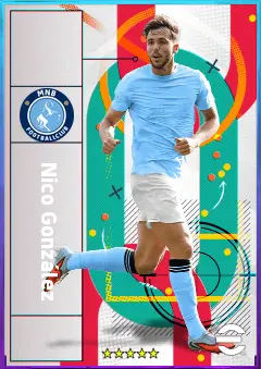 Nico González eFootball 2026 player card, 81 OVR CMF