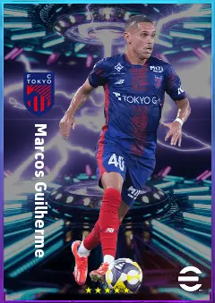 Marcos Guilherme eFootball 2026 player card, 77 OVR RWF
