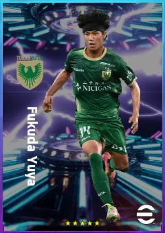 Fukuda Yuya eFootball 2026 player card, 77 OVR LMF