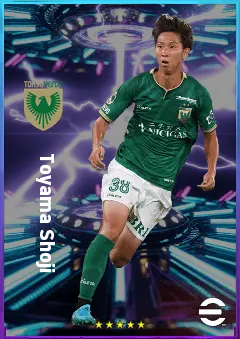 Toyama Shoji eFootball 2026 player card, 77 OVR CF