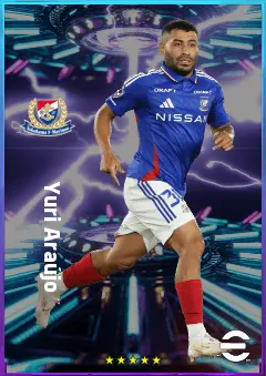 Yuri Araújo eFootball 2026 player card, 77 OVR RMF