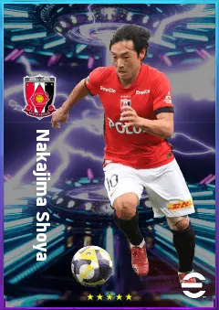 Nakajima Shoya eFootball 2026 player card, 76 OVR LWF