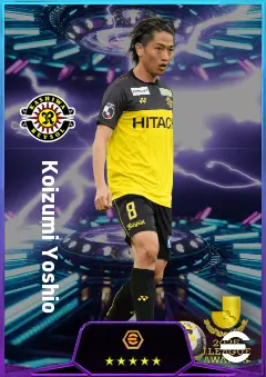 Koizumi Yoshio eFootball 2026 player card, 77 OVR AMF
