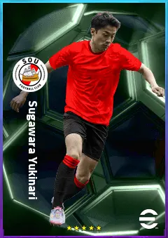 Sugawara Yukinari eFootball 2026 player card, 81 OVR RB