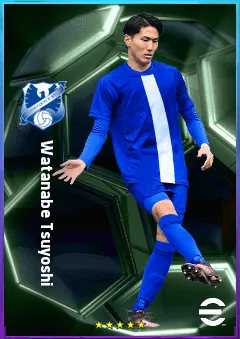 Watanabe Tsuyoshi eFootball 2026 player card, 78 OVR CB
