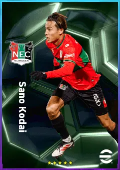 Sano Kodai eFootball 2026 player card, 78 OVR LMF