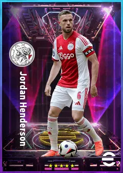 Jordan Henderson eFootball 2026 player card, 80 OVR DMF