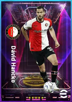 Dávid Hancko eFootball 2026 player card, 82 OVR CB