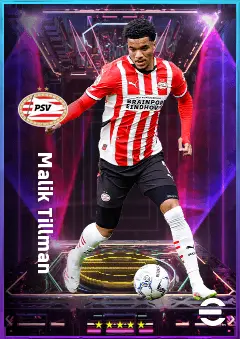 Malik Tillman eFootball 2026 player card, 81 OVR AMF