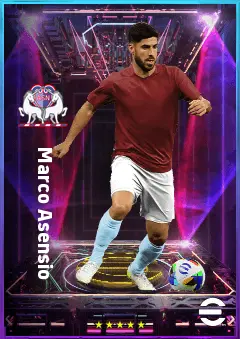 Marco Asensio eFootball 2026 player card, 81 OVR CF