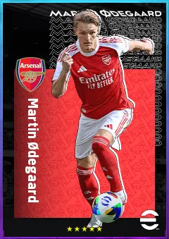 Martin Ødegaard eFootball 2026 player card, 85 OVR CMF