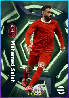 Mohamed Salah eFootball 2026 player card, 85 OVR RWF