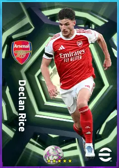 Declan Rice eFootball 2026 player card, 85 OVR CMF