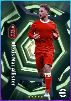 Alexis Mac Allister eFootball 2026 player card, 83 OVR CMF