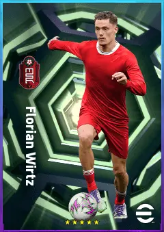 Florian Wirtz eFootball 2026 player card, 85 OVR AMF