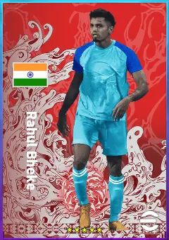 Rahul Bheke eFootball 2026 player card, 74 OVR RB
