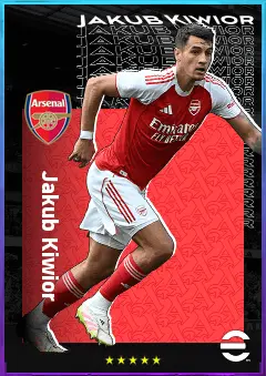 Jakub Kiwior eFootball 2026 player card, 83 OVR CB