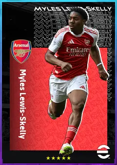 Myles Lewis-Skelly eFootball 2026 player card, 80 OVR LB