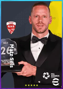 Matz Sels eFootball 2026 player card, 82 OVR GK