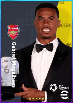Gabriel Magalhães eFootball 2026 player card, 85 OVR CB