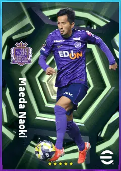 Maeda Naoki eFootball 2026 player card, 75 OVR RWF