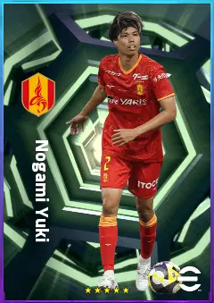 Nogami Yuki eFootball 2026 player card, 76 OVR CB