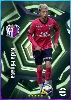 Kida Hinata eFootball 2026 player card, 76 OVR CMF