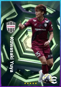 Kuwasaki Yuya eFootball 2026 player card, 75 OVR DMF