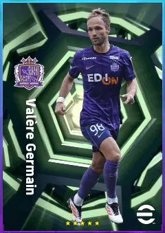 Valère Germain eFootball 2026 player card, 76 OVR CF