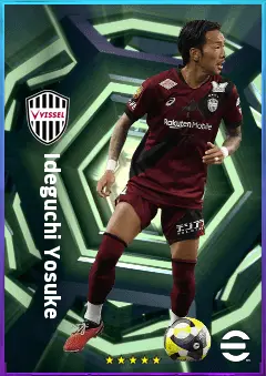 Ideguchi Yosuke eFootball 2026 player card, 76 OVR CMF