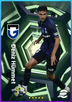 Deniz Hümmet eFootball 2026 player card, 76 OVR CF